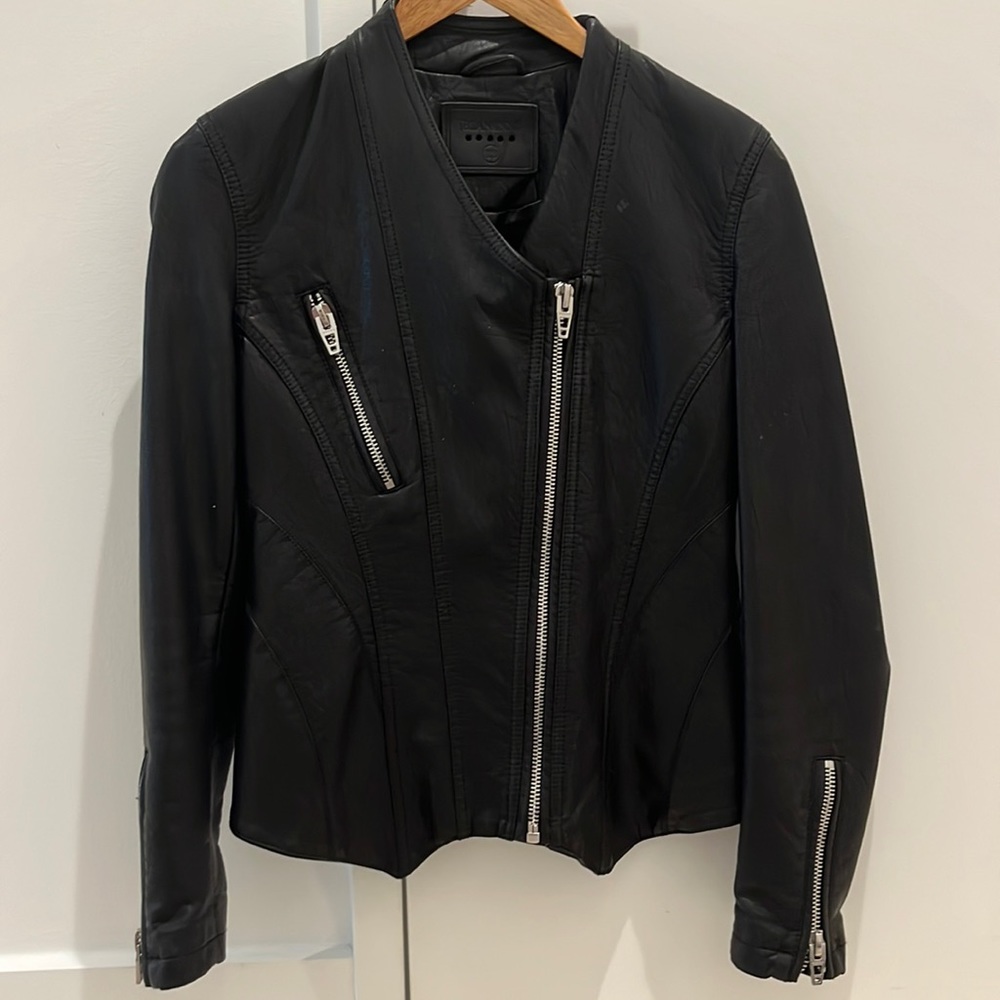Blank NYC faux leather black jacket